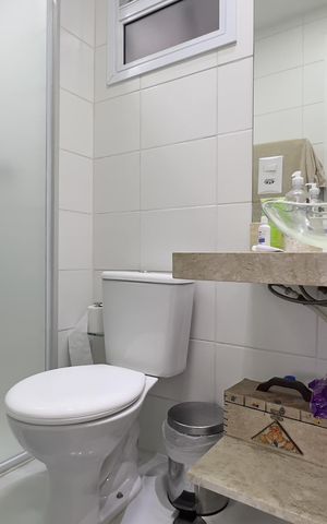Apartamento para alugar com 76m², 3 quartos e 1 vaga Apartamento para alugar com 76m², 3 quartos e 1 vagaBanheiro Social