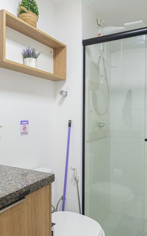 Apartamento para alugar com 29m², 1 quarto e sem vaga Apartamento para alugar com 29m², 1 quarto e sem vagaBanheiro Social