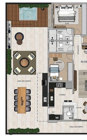 Apartamento à venda com 163m², 3 quartos e 3 vagas