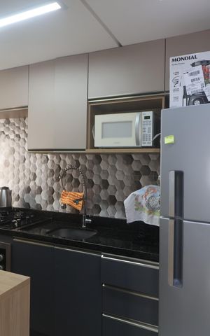 Apartamento à venda com 45m², 2 quartos e 1 vagaCozinha e Área de Serviço