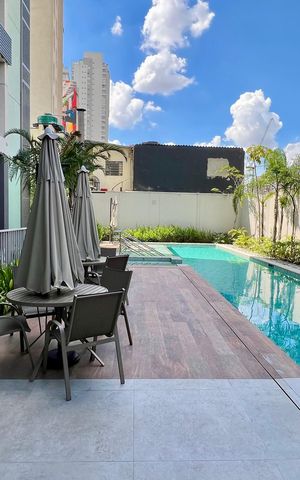 Studio para alugar com 28m², 1 quarto e sem vaga Studio para alugar com 28m², 1 quarto e sem vagaPiscina
