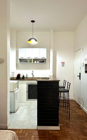 Apartamento à venda com 33m², 1 quarto e sem vaga