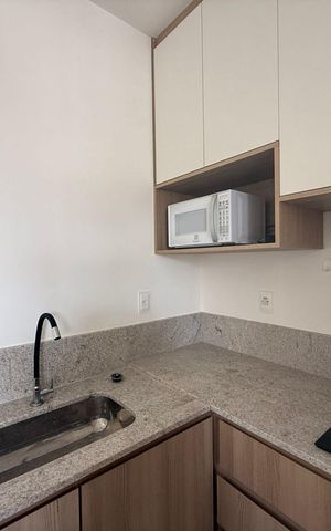Apartamento para alugar com 33m², 1 quarto e 1 vaga Apartamento para alugar com 33m², 1 quarto e 1 vagaSala/Cozinha