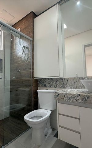 Apartamento para alugar com 33m², 1 quarto e 1 vaga Apartamento para alugar com 33m², 1 quarto e 1 vagaBanheiro da Suíte