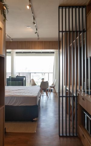 Studio para alugar com 28m², 1 quarto e sem vaga Studio para alugar com 28m², 1 quarto e sem vagaCozinha