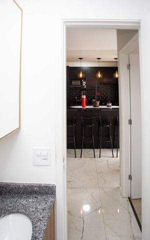 Apartamento à venda com 55m², 2 quartos e 1 vagaBanheiro Social