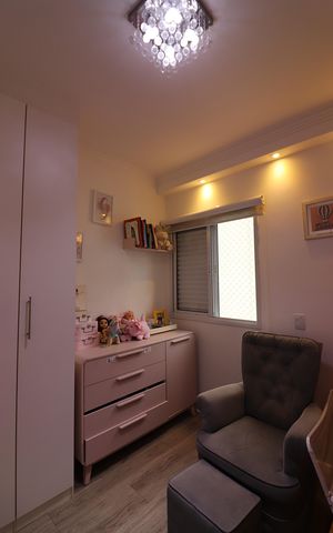 Apartamento à venda com 82m², 3 quartos e 2 vagasQuarto 3