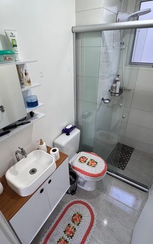 Apartamento para alugar com 44m², 2 quartos e 1 vaga Apartamento para alugar com 44m², 2 quartos e 1 vagaBanheiro Social