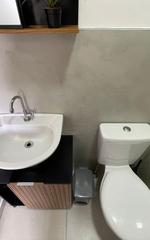 Apartamento à venda com 27m², 1 quarto e sem vaga Apartamento à venda com 27m², 1 quarto e sem vagaBanheiro da Suíte