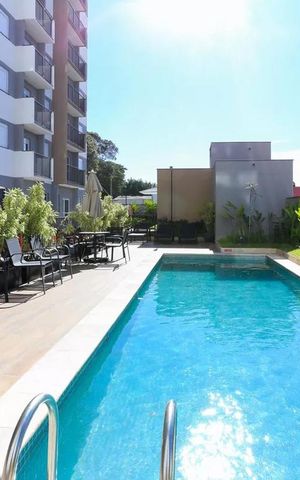 Apartamento à venda com 27m², 1 quarto e sem vaga Apartamento à venda com 27m², 1 quarto e sem vagaÁrea comum - Piscina