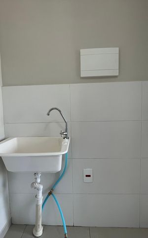 Apartamento à venda com 27m², 1 quarto e sem vaga Apartamento à venda com 27m², 1 quarto e sem vagaCozinha e Área de Serviço