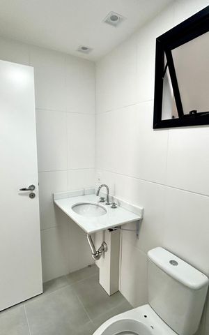 Apartamento à venda com 89m², 3 quartos e 2 vagas Apartamento à venda com 89m², 3 quartos e 2 vagasBanheiro 1