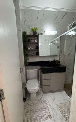 Apartamento à venda com 70m², 3 quartos e 3 vagas Apartamento à venda com 70m², 3 quartos e 3 vagasBanheiro