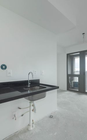 Studio à venda com 28m², 1 quarto e sem vaga Studio à venda com 28m², 1 quarto e sem vagaCozinha