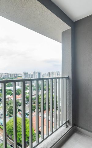 Studio à venda com 28m², 1 quarto e sem vaga Studio à venda com 28m², 1 quarto e sem vagaVaranda
