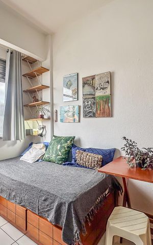 Studio à venda com 18m², 1 quarto e sem vaga Studio à venda com 18m², 1 quarto e sem vagaQuarto