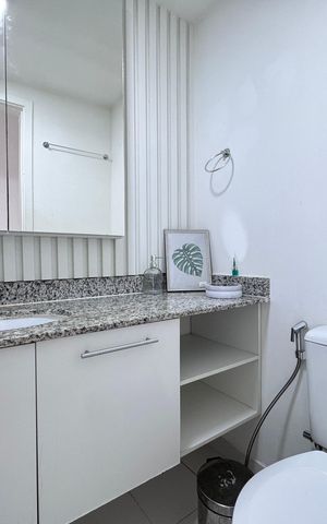 Apartamento à venda com 70m², 2 quartos e 1 vaga Apartamento à venda com 70m², 2 quartos e 1 vagaBanheiro Social