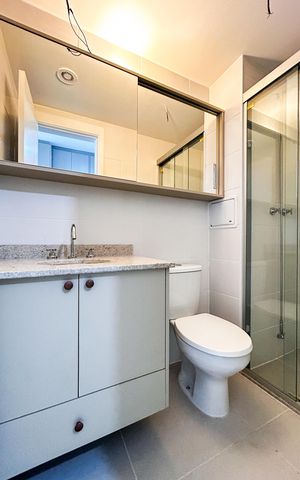 Apartamento para alugar com 25m², 1 quarto e sem vaga Apartamento para alugar com 25m², 1 quarto e sem vagaBanheiro