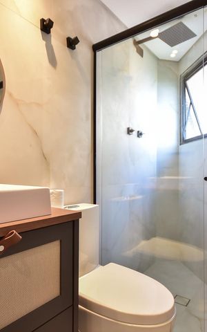 Apartamento para alugar com 228m², 3 quartos e 4 vagasBanheiro Suíte 1