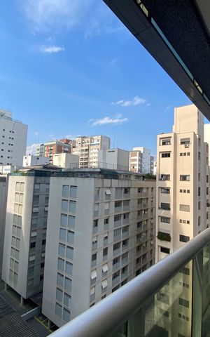 Apartamento para alugar com 60m², 1 quarto e 1 vagaVaranda