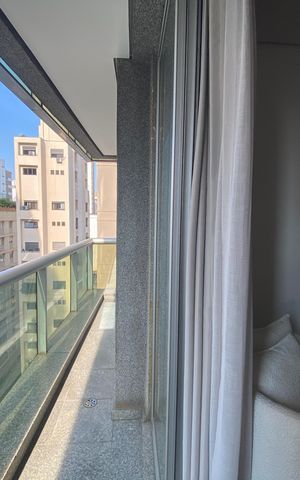 Apartamento para alugar com 60m², 1 quarto e 1 vagaVaranda