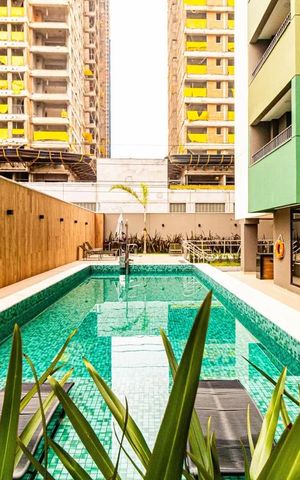 Apartamento para alugar com 31m², 1 quarto e sem vaga Apartamento para alugar com 31m², 1 quarto e sem vagaÁrea comum - Piscina