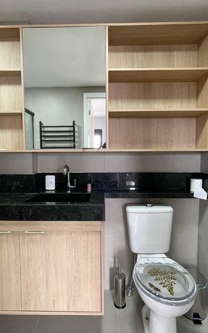 Apartamento para alugar com 31m², 1 quarto e sem vaga Apartamento para alugar com 31m², 1 quarto e sem vagaBanheiro