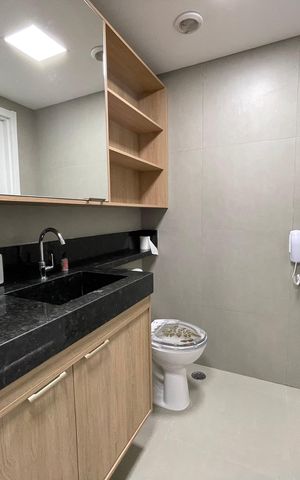 Apartamento para alugar com 31m², 1 quarto e sem vaga Apartamento para alugar com 31m², 1 quarto e sem vagaBanheiro