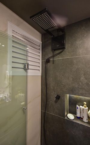 Apartamento para alugar com 120m², 1 quarto e 2 vagasChuveiro da Suíte
