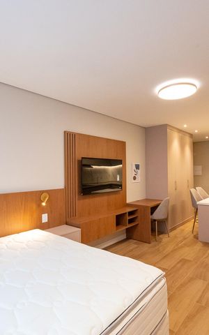 Studio para alugar com 29m², 1 quarto e sem vaga Studio para alugar com 29m², 1 quarto e sem vagaSala/Quarto