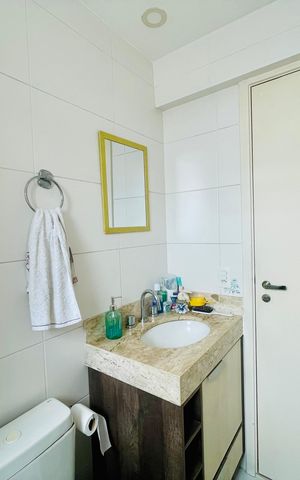 Apartamento à venda com 65m², 2 quartos e 1 vaga Apartamento à venda com 65m², 2 quartos e 1 vagaBanheiro 1