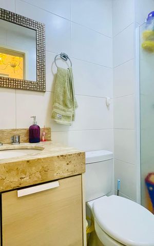 Apartamento à venda com 65m², 2 quartos e 1 vaga Apartamento à venda com 65m², 2 quartos e 1 vagaBanheiro 2