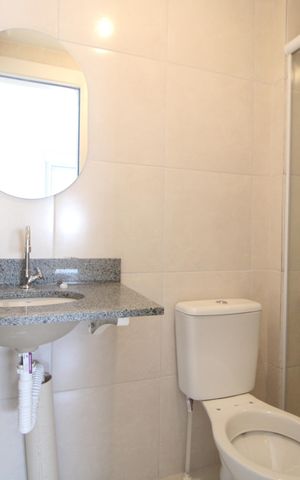 Apartamento à venda com 56m², 3 quartos e 1 vagaBanheior da Suite