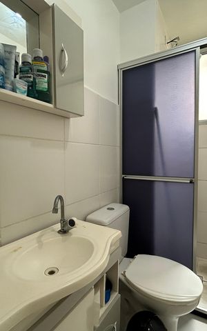 Apartamento para alugar com 42m², 2 quartos e 1 vaga Apartamento para alugar com 42m², 2 quartos e 1 vagaBanheiro