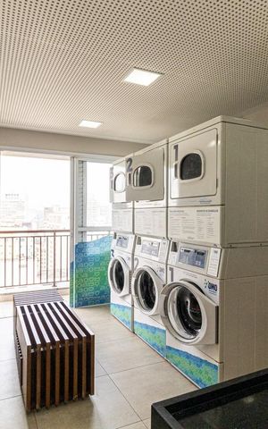 Studio à venda com 30m², 1 quarto e 1 vagaLavanderia