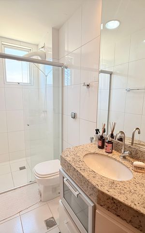 Apartamento à venda com 78m², 2 quartos e 2 vagasBanheiro 
