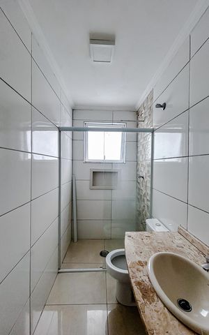 Casa para alugar com 80m², 2 quartos e sem vagaBanheiro 1