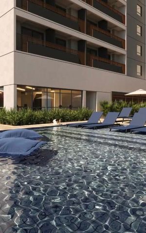 Studio à venda com 25m², 1 quarto e sem vaga Studio à venda com 25m², 1 quarto e sem vagaPiscina