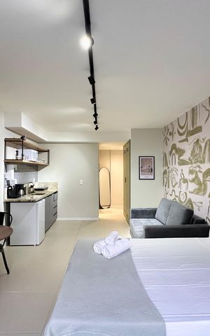 Studio à venda com 34m², 1 quarto e sem vaga