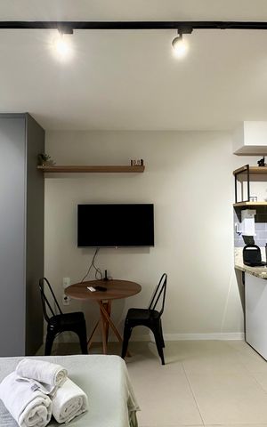 Studio à venda com 34m², 1 quarto e sem vaga