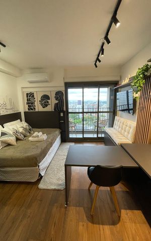Studio à venda com 27m², 1 quarto e sem vaga Studio à venda com 27m², 1 quarto e sem vagaStudio