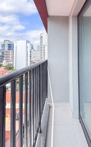 Studio para alugar com 26m², 1 quarto e sem vaga Studio para alugar com 26m², 1 quarto e sem vagaSacada