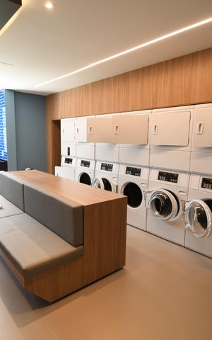 Studio para alugar com 43m², 1 quarto e 1 vagaLavanderia