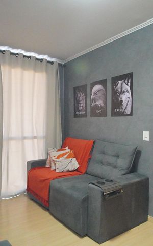 Apartamento à venda com 47m², 2 quartos e 1 vagaSala