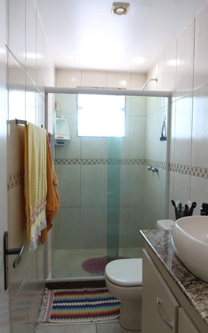 Casa de condomínio à venda com 110m², 3 quartos e 2 vagasBanheiro Social