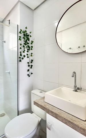 Apartamento à venda com 50m², 2 quartos e 1 vaga Apartamento à venda com 50m², 2 quartos e 1 vagaBanheiro