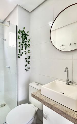 Apartamento à venda com 50m², 2 quartos e 1 vaga Apartamento à venda com 50m², 2 quartos e 1 vagaBanheiro