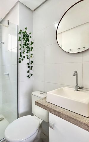 Apartamento à venda com 50m², 2 quartos e 1 vaga Apartamento à venda com 50m², 2 quartos e 1 vagaBanheiro