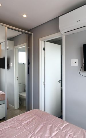 Apartamento à venda com 49m², 2 quartos e 1 vagaQuarto 2 - Suíte