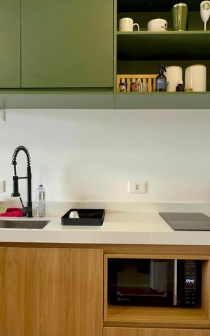 Studio à venda com 26m², 1 quarto e sem vaga Studio à venda com 26m², 1 quarto e sem vagaCozinha